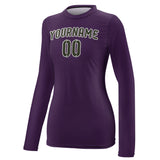 Custom Purple Olive Women's Long-Sleeve Shirt