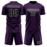 Custom Purple Olive Soccer Jersey
