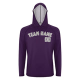 Custom Purple Gray UV-Hoodie