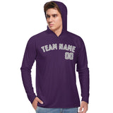 Custom Purple Gray UV-Hoodie