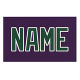 Custom Purple Green Beach Towel