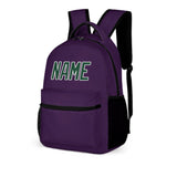 Custom Purple Green Kids Backpack