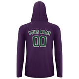 Custom Purple Green UV-Hoodie