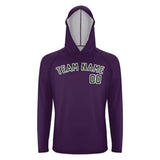 Custom Purple Dark Green UV-Hoodie