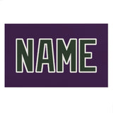 Custom Purple Dark Green Beach Towel