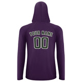 Custom Purple Dark Green UV-Hoodie