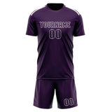 Custom Purple Purple Soccer Jersey
