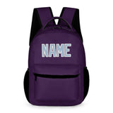 Custom Purple Light Blue Kids Backpack