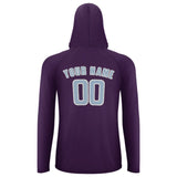 Custom Purple Light Blue UV-Hoodie