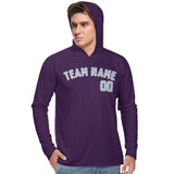 Custom Purple Light Blue UV-Hoodie