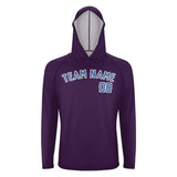 Custom Purple Sky Blue UV-Hoodie