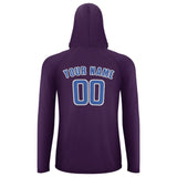 Custom Purple Sky Blue UV-Hoodie
