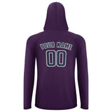 Custom Purple Blue UV-Hoodie