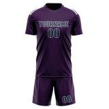 Custom Purple Blue Soccer Jersey
