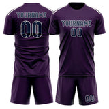 Custom Purple Blue Soccer Jersey