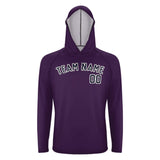 Custom Purple Navy UV-Hoodie