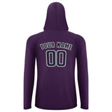 Custom Purple Navy UV-Hoodie