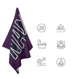 Custom Purple Navy Beach Towel