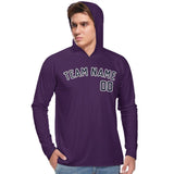 Custom Purple Navy UV-Hoodie