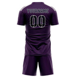 Custom Purple Navy Soccer Jersey