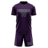 Custom Purple Navy Soccer Jersey