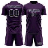 Custom Purple Navy Soccer Jersey
