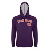 Custom Purple Orange Red UV-Hoodie