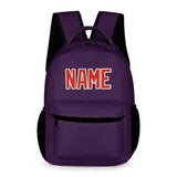 Custom Purple Orange Red Kids Backpack