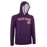 Custom Purple Orange Red UV-Hoodie