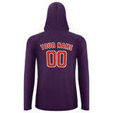 Custom Purple Orange Red UV-Hoodie