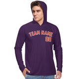 Custom Purple Orange Red UV-Hoodie