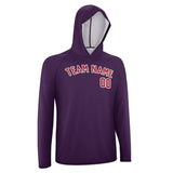 Custom Purple Red UV-Hoodie