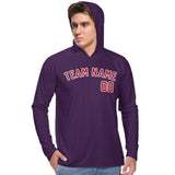 Custom Purple Red UV-Hoodie