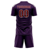 Custom Purple Crimson Red Soccer Jersey