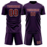 Custom Purple Crimson Red Soccer Jersey