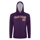 Custom Purple Coral Red UV-Hoodie