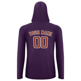 Custom Purple Coral Red UV-Hoodie
