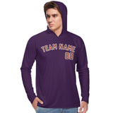 Custom Purple Coral Red UV-Hoodie