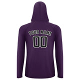 Custom Purple Black UV-Hoodie