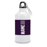 Custom Purple White Sports Bottle
