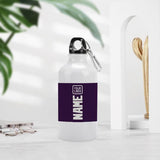 Custom Purple White Sports Bottle