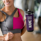Custom Purple White Stainless Steel Water Cup