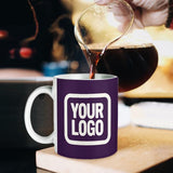 Custom Purple White Mug