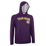 Custom Purple Yellow UV-Hoodie