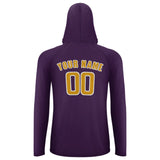 Custom Purple Yellow UV-Hoodie