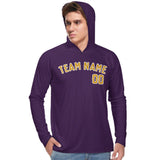 Custom Purple Yellow UV-Hoodie