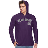 Custom Purple Dark Grey UV-Hoodie