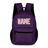 Custom Purple Light Pink Kids Backpack