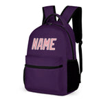 Custom Purple Light Pink Kids Backpack