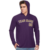 Custom Purple Khaki UV-Hoodie